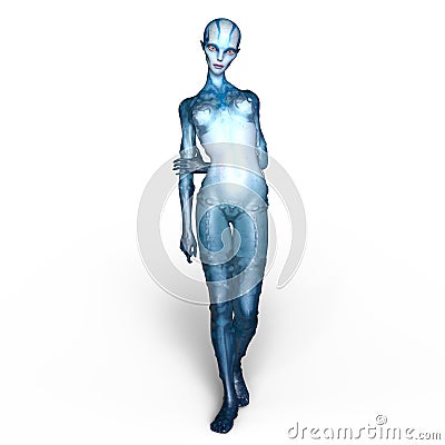 Female alien Stock Photo