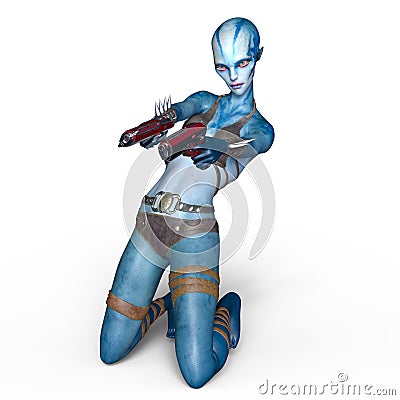 Female alien Stock Photo