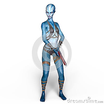 Female alien Stock Photo