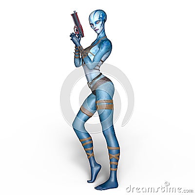 Female alien Stock Photo