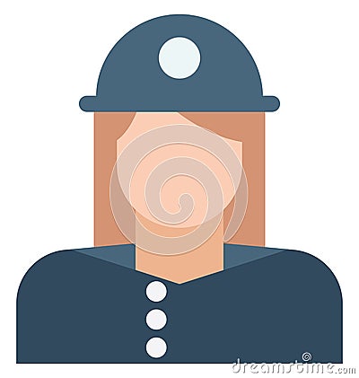 Female Architect Color Isolated Vector Icons that can easily modify or edit Female Architect Color Isolated Vector Icons that can Vector Illustration