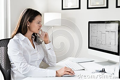 Female Architect Stock Photo