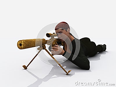 Female assassin Stock Photo