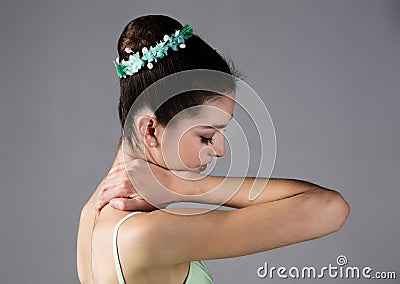 Female ballet dancer Stock Photo