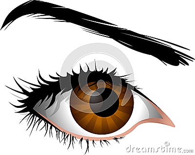 Female being eye Stock Photo