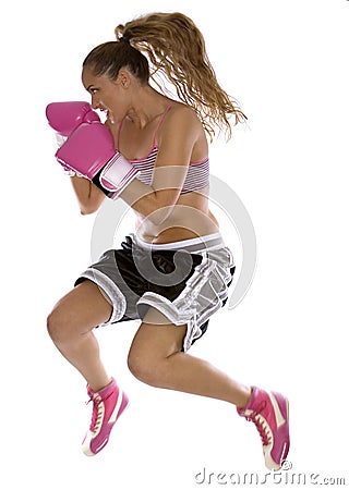 Female boxer Stock Photo