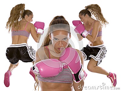Female boxer Stock Photo