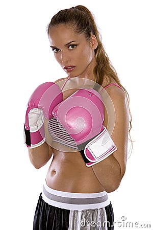 Female boxer Stock Photo