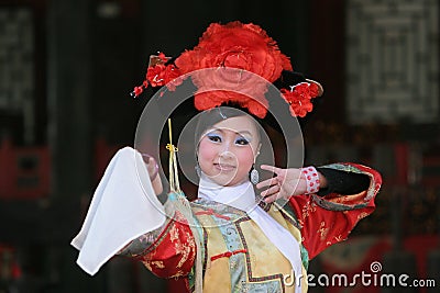 Female chinese dancer Editorial Stock Photo