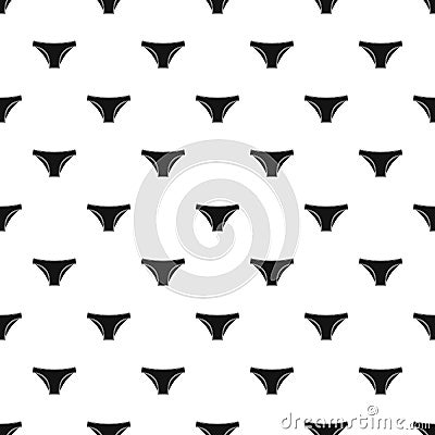 Female cotton panties pattern vector Vector Illustration