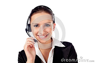 Female customer service Stock Photo