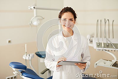 Female Dentist Posing Stock Photo