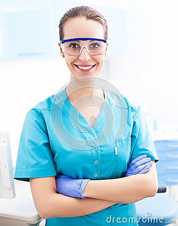Female dentist Stock Photo