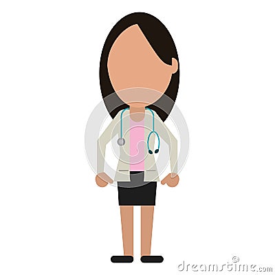 Female doctor health care Vector Illustration