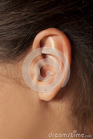 Female ear Stock Photo