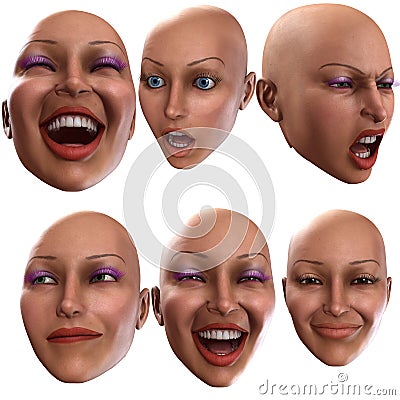 Female Emotions 3 Stock Photo