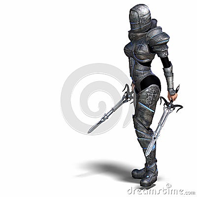 Female Fantasy Knight Stock Photo