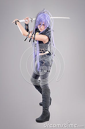 Female fantasy warrior Stock Photo