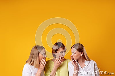 Female friendship gossip rumor women lifestyle Stock Photo
