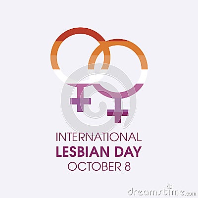 International Lesbian Day vector Vector Illustration