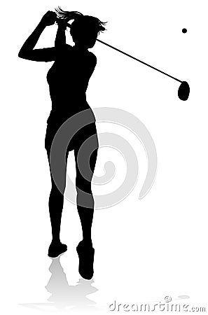 Golfer Golf Sports Person Silhouette Vector Illustration