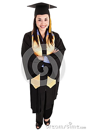 Female graduate Stock Photo