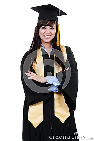 Female graduate Stock Photo