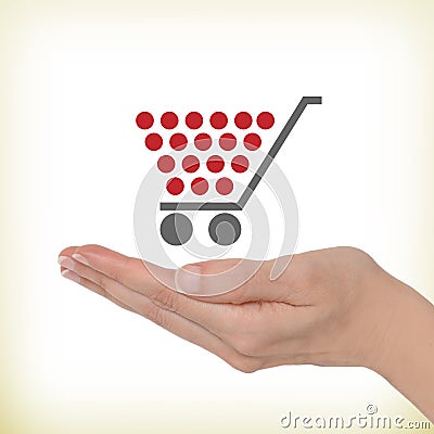 Shopping cart Stock Photo