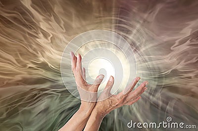 High Resonance Healing Energy Concept Background Stock Photo