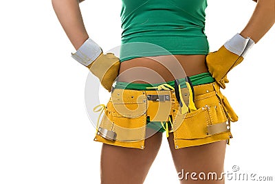 Female Hard Worker Stock Photo