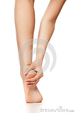 Female heel Stock Photo