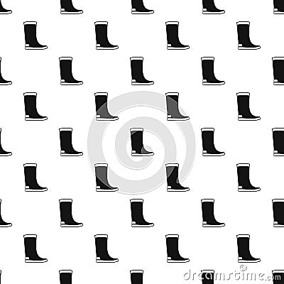 Female high boot pattern, simple style Vector Illustration