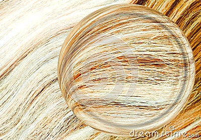 Female Human Hair Strands Closeup Stock Photo