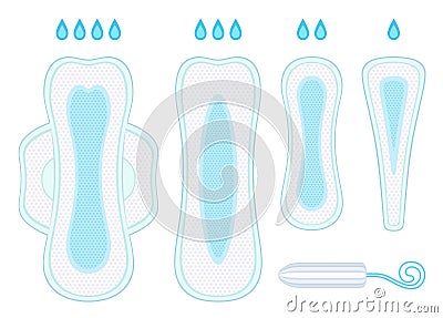 Female hygiene Vector Illustration