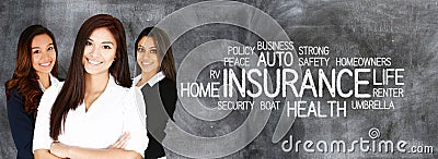 Female Insurance Agent Stock Photo