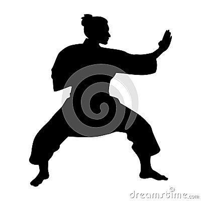 Female Karate Martial Artist EPS vector file Stock Photo