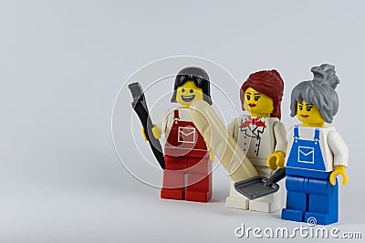 Female Lego Tradespeople Editorial Stock Photo