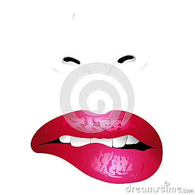 Female lips Vector Illustration