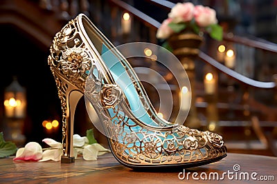 Female luxury elegant shoes or high heels Stock Photo