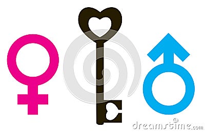 Female and male symbol Vector Illustration