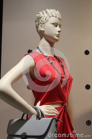 Female mannequin with summer dress Stock Photo