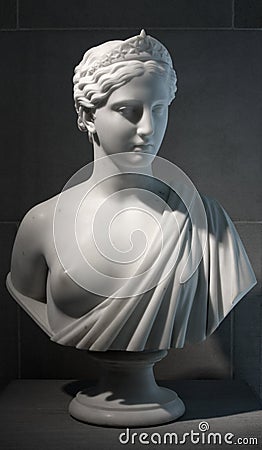 Female Marble Sculpture Stock Photo