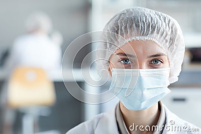 Female Medic in Laboratory Stock Photo