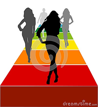 Female models vector Stock Photo