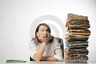 Female Office Worker Stock Photo