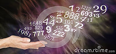Consult a Numerologist and learn about your personal NUMBERS Stock Photo