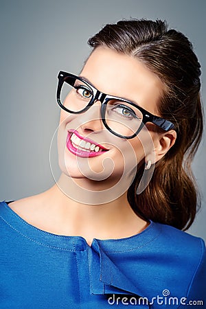 Female optics Stock Photo