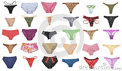 Female panties collection #1 | Isolated Stock Photo