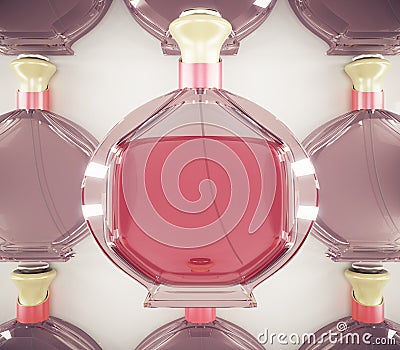 Female perfume wallpaper Stock Photo