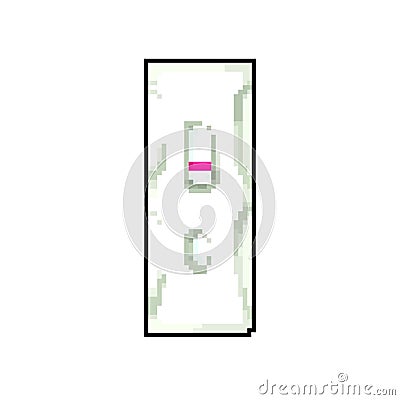 female pregnant test game pixel art vector illustration Vector Illustration